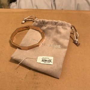 Michael Kors Urban Rush Rose Gold Hinged Bangle